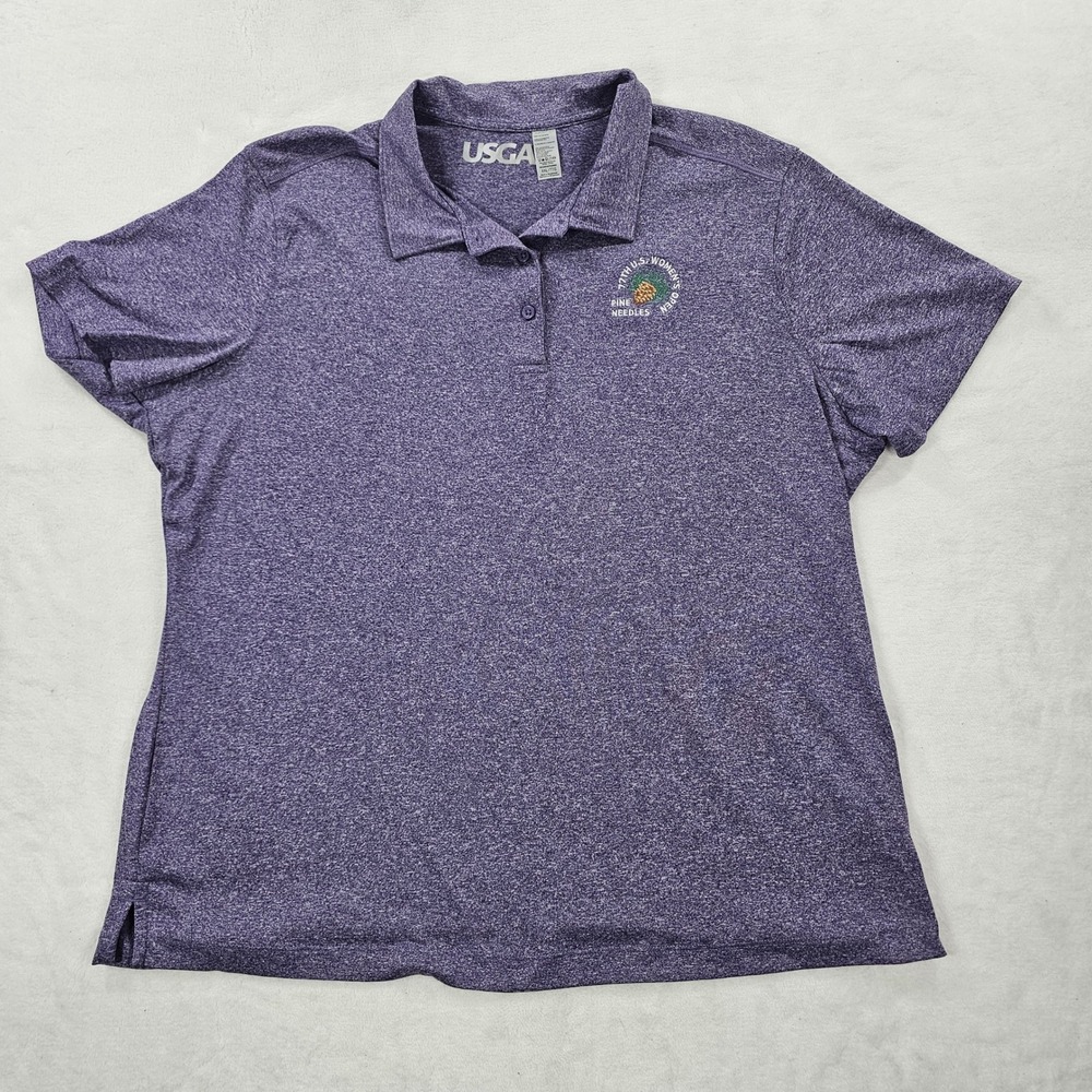 USGA 77th U.S. Womens Open Pine Needles Purple Golf Polo Shirt XXL LQK00079